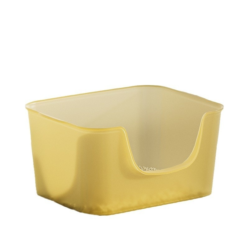 Jelly Cat Toilet Supplier - PP Material Open Litter Box Splash Proof Design
