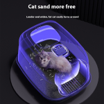 Fully Enclosed Litter Box Supplier - Oversized Splash Proof Plastic PP Bin