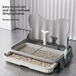 Dog Sand Basin Factory - Pull-Out Anti Stepping Mesh Baffle Training