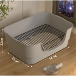 Bathtub Dog Toilet Supplier - Iron Mesh Durable PP Plastic Splash Proof