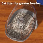 Enclosed Litter Box Supplier - Thickened PP Plastic with Scoop Accessories