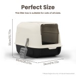 Front Entrance Litter Box Supplier - Fully Enclosed Portable Splash Proof