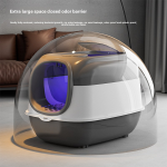 Fully Enclosed Litter Box Supplier - Oversized Splash Proof Plastic PP Bin