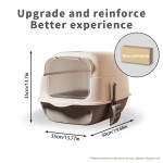 Enclosed Litter Basin Factory - Oversized Splash-proof Toilet Free Shovel