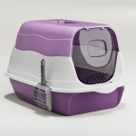 Enclosed Cat Litter Box Factory - 2025 New PP Material Front Door Flip Cover