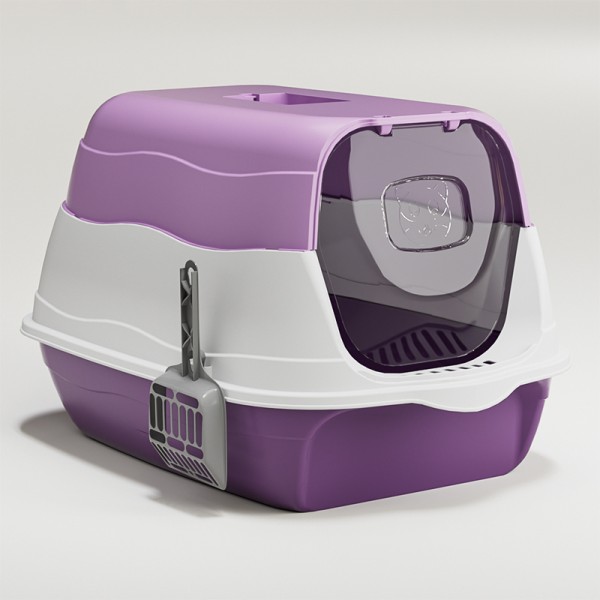 Enclosed Cat Litter Box Factory - 2025 New PP Material Front Door Flip Cover