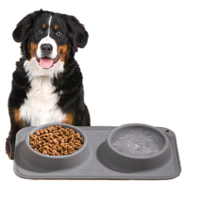 硅胶狗碗工厂-易清洁无毒BPA免费