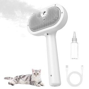 Pet Steam Brush Supplier - 3 in 1 Hair Removal Grooming Comb