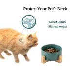 Ceramic Pet Bowl Manufacturer - Wholesale Colorful Feeder with Bamboo Frame