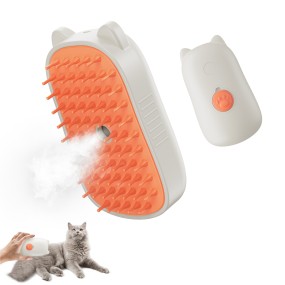 Self Cleaning Pet Brush Factory - 3 in 1 Grooming Steam Brush for Cats