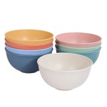 Biodegradable Rice Bowl Supplier - Wheat Straw Disposable Salad Bowl Gift