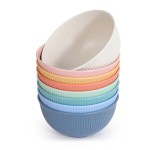 Biodegradable Rice Bowl Supplier - Wheat Straw Disposable Salad Bowl Gift