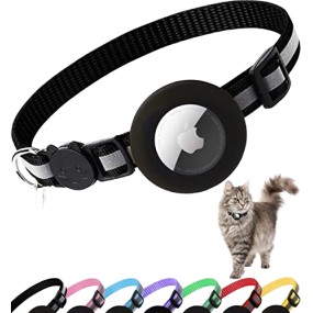 Airtag Cat Collar Supplier - Multi Colors Reflective Safety Buckle Holder