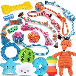 Dog Chew Toy Set Manufacturer - Qbellpet Custom 18 Pack Teeth Cleaning Set