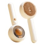 Pet Grooming Comb Supplier - Wholesale Round Soft Handle Steel Needle Brush