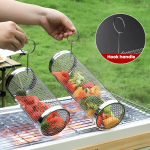 Portable Grill Basket Manufacturer - 304 Stainless Steel Wire Mesh Camping Rack