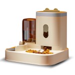 Automatic Pet Dispenser Supplier - New Design 2-in-1 Food Water Bowl
