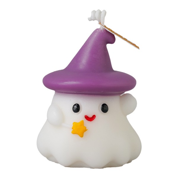 Halloween Scented Candle Factory - YOSHI Creative Purple Hat Ghost Shape