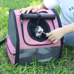 Pet Carrier Backpack Supplier - Hot Selling Pink Fashionable Outdoor