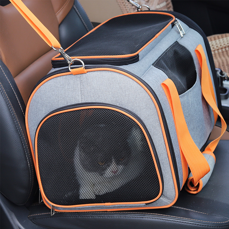 Pet Travel Bag Supplier - Portable Transparent Polyester Zipper
