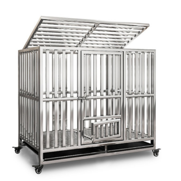 Dog Crate Factory - Wholesale Strong Large Stainless Steel Kennel Cage