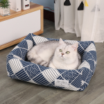 Dog Cat Bed Manufacturer - All-Season Creative Printed Square Removable