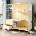 Cat Cage Supplier - Factory High Quality Metal Iron with Litter Box Wheels