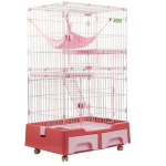 Cat Cage Manufacturer - Beautiful Design Indoor Outdoor Breeding with Wheels