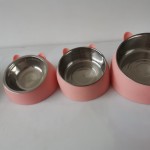 宠物碗供应商-可爱斜颈保护狗猫碗宠物用品