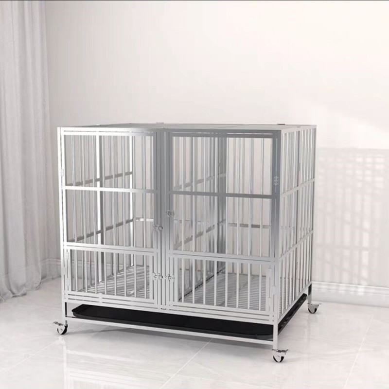Pet Crate Supplier - Big Dogs Outdoor Stainless Steel Enclosed Folding