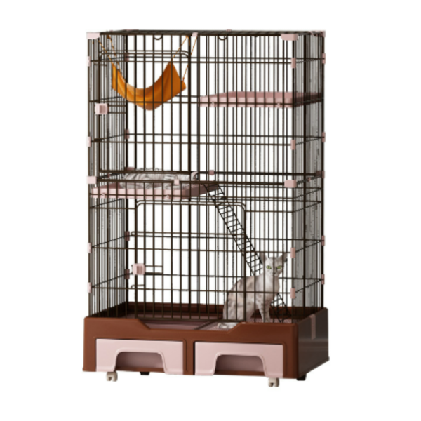 Cat Cage Manufacturer - Beautiful Design Indoor Outdoor Breeding with Wheels