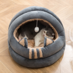 Pet Bed Factory - Factory Wholesale Cartoon Cat Dog House Semi-Enclosed