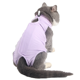 猫绝育服供应商-母猫防舔透气弹性术后恢复服断奶用