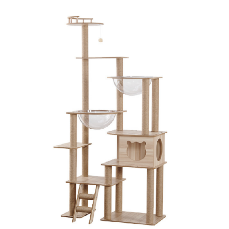 Wood Cat Tree Factory - High Quality Large Playhouse Tower Climbing Frame