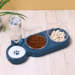 猫喂食器供应商-健康双碗喂食器自动水大碗狗用