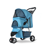 Dog Trolley Supplier - Easy Folding with 4 Wheel Carts Pet Stroller