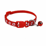 Pet Collar Supplier - Footprint Sticker Collar Dog Neck Cat Bell Collar