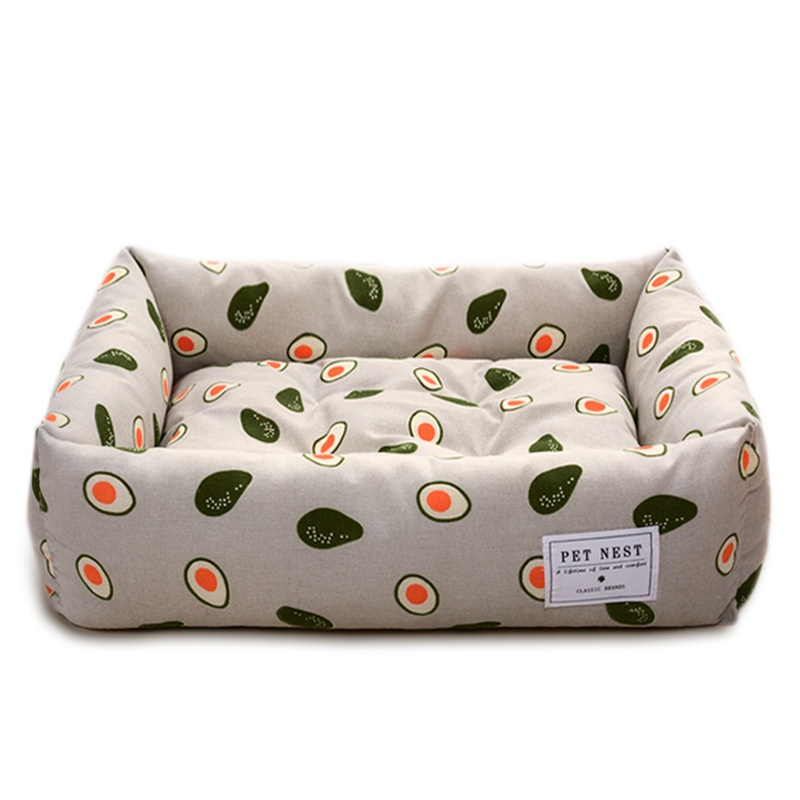 Dog Cat Bed Manufacturer - All-Season Creative Printed Square Removable