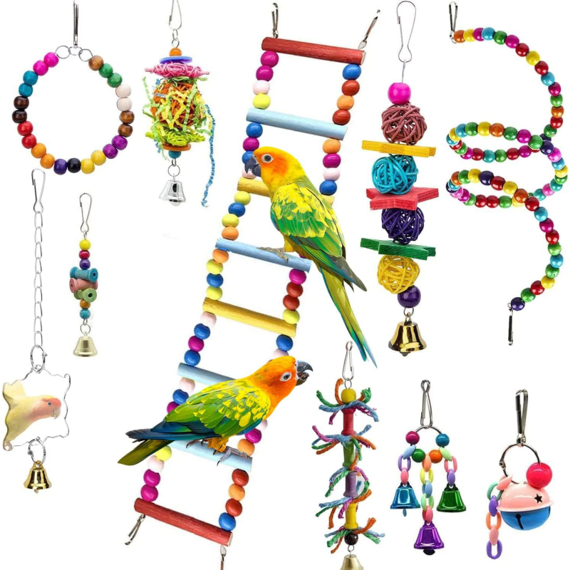 Bird Toys Manufacturer - Eco-Friendly Educational Wood Perch Cage Swing