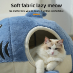 Plush Pet Toy Supplier - Trendy Cute Shark All-Season Thickened Winter Warm