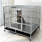 Pet Cage Factory - Hot Sale Foldable Double Single Door Stainless Steel