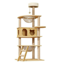 猫树供应商-热销大号塔屋抓板爬架猫树宠物玩具