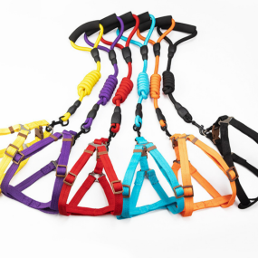 Dog Collar Set Factory - Cheap Nylon Rope Collar Chest Back Set