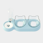 猫喂食器供应商-健康双碗喂食器自动水大碗狗用