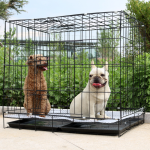 Wire Dog Cage Factory - High Quality Strong Foldable Double Door Metal