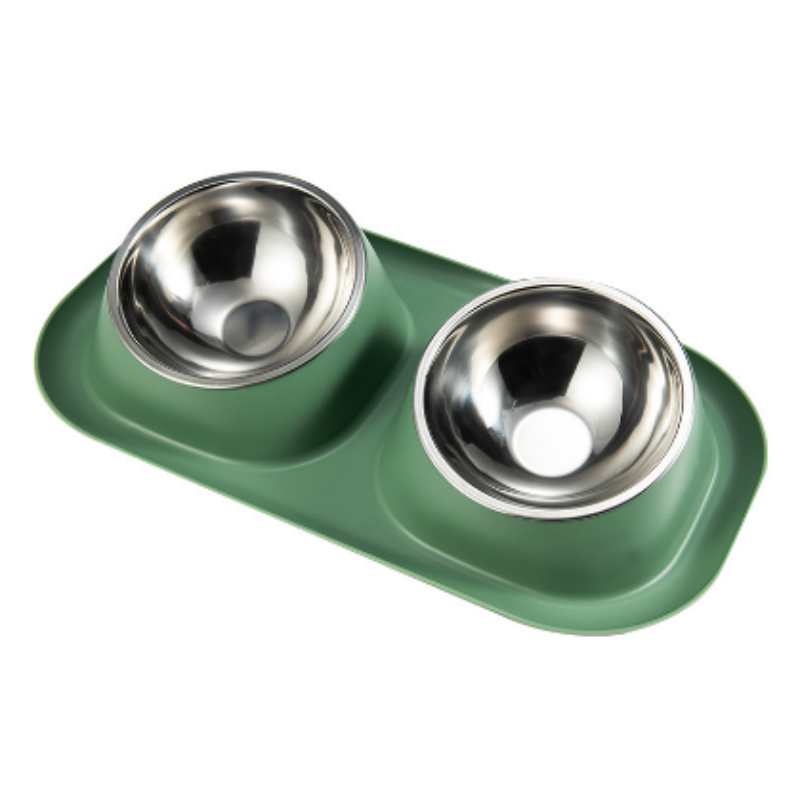 Stainless Steel Pet Bowl Manufacturer - Double Feeder Cat Food Bowl