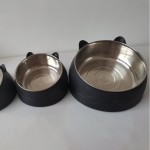 狗碗生产厂家-批发不锈钢大号多色碗宠物用