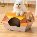 猫抓板供应商-批发汉堡可爱玩具屋猫用
