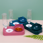 猫碗供应商-大号自动储水护颈双碗宠物用品