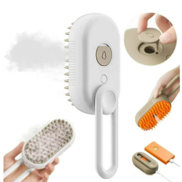 Electric Pet Brush Manufacturer - 2 In1 Spray Anti Flying Hair Removal